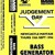 Artwork for BASS GENERATOR / JUDGEMENT DAY V 1994 / BACK TO THE JUDGEMENT DAY #1 / AUGUST / 2025