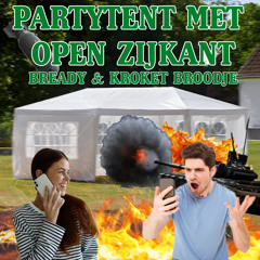 PARTYTENT MET OPEN ZIJKANT