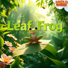 Joyful Leafy Green Frog