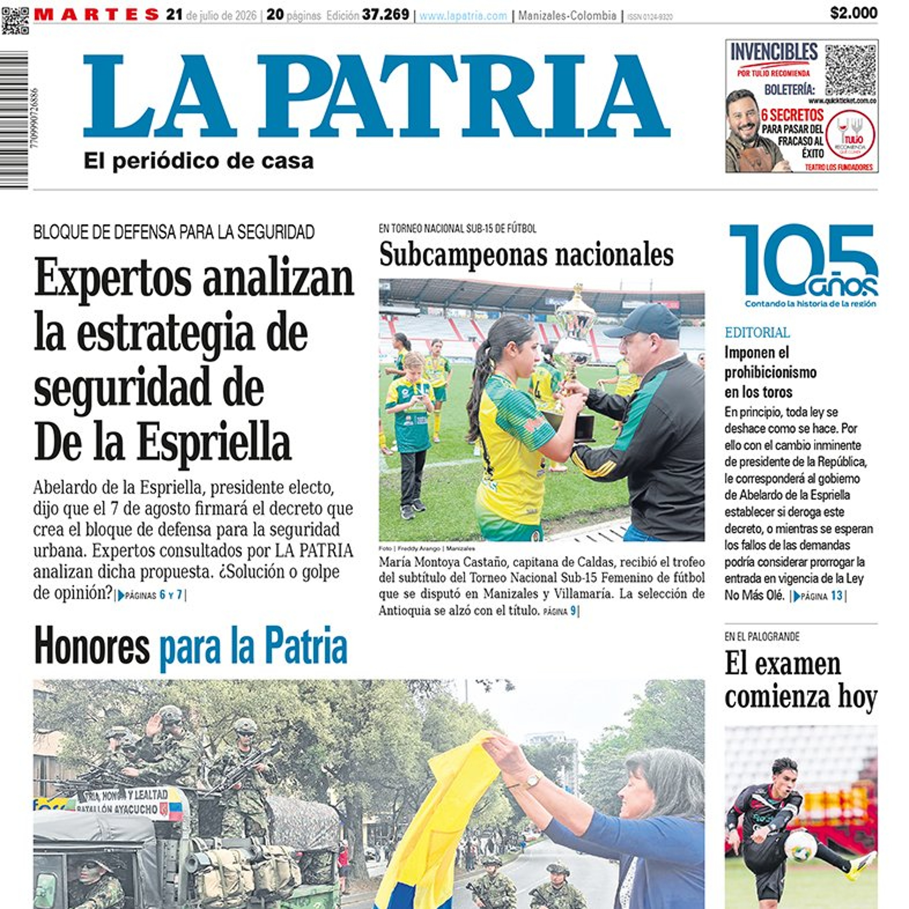 1. Titulares del informativo de la mañana - 21 de julio episode artwork