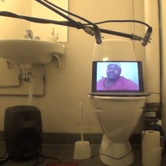 Sittin on tha toilet