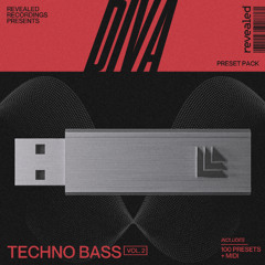 Revealed Diva Techno Bass Vol. 2 (100 Presets + MIDI) Techno, Trance, Synthwave