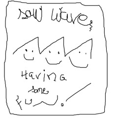 Saw Waves Having some fun !