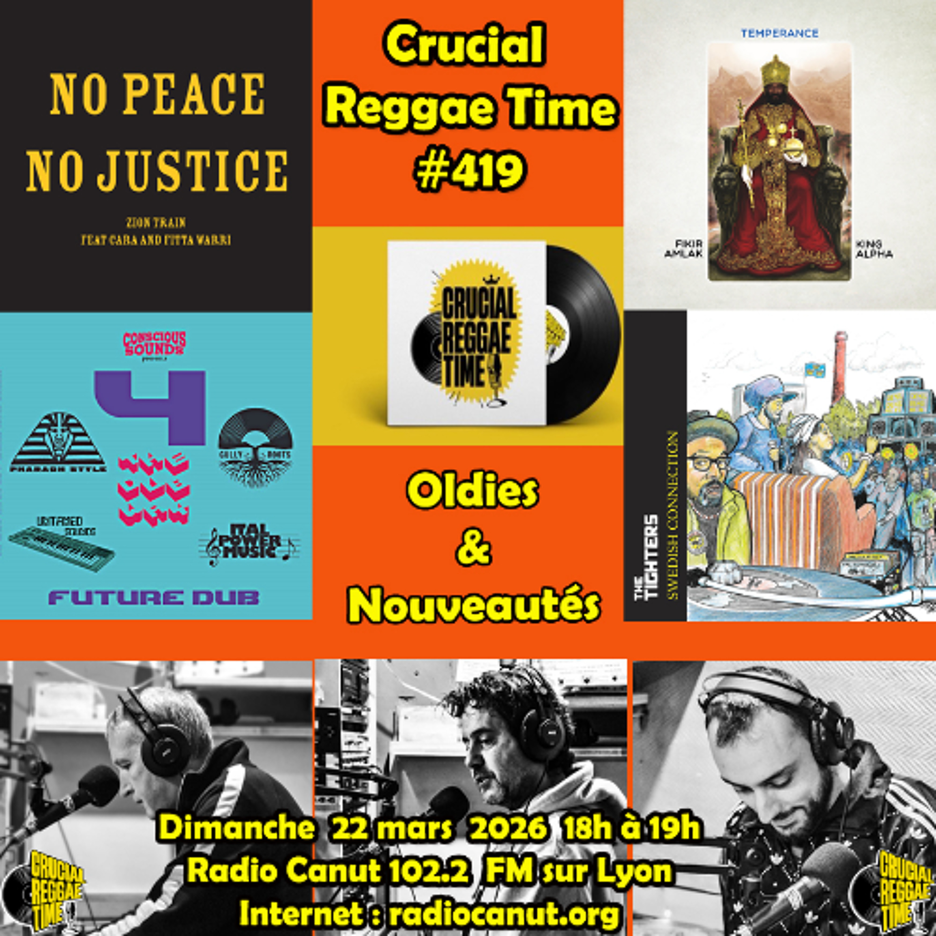 Crucial Reggae Time 419 22032026 oldies & nouveautés 1h
