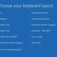 Windows 10 Boots To Choose Your Keyboard Layout