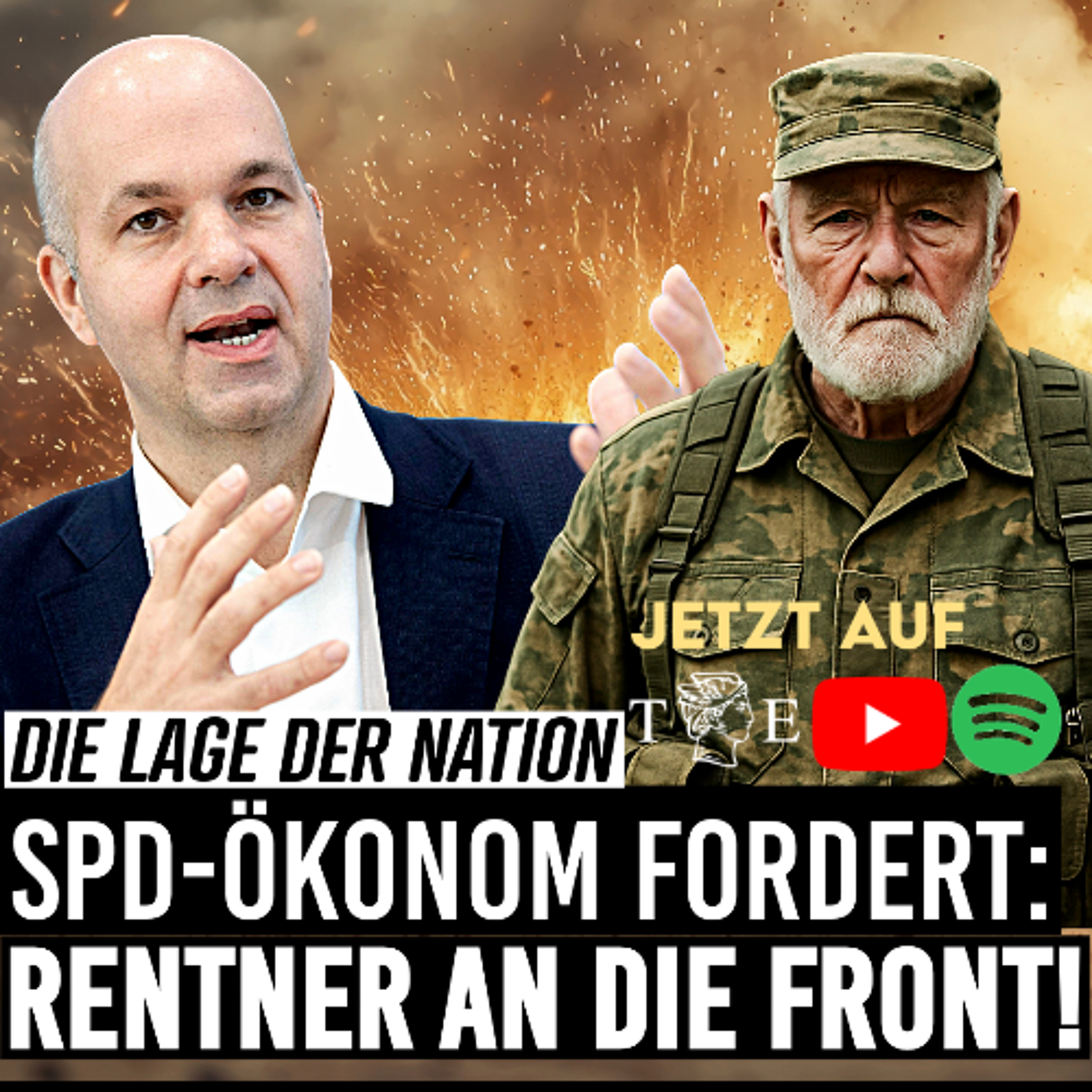Rentner an die Front! SPD-Ökonom will Pflichtdienst für Alte | Die Lage der Nation