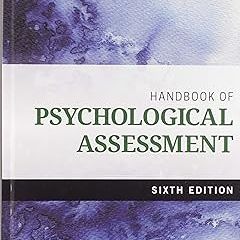~Read~[PDF] Handbook of Psychological Assessment - Gary Groth-Marnat (Author),A. Jordan Wright