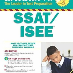 [Access] PDF 🗸 SSAT/ISEE: High School Entrance Examinations (Barron's Test Prep) by