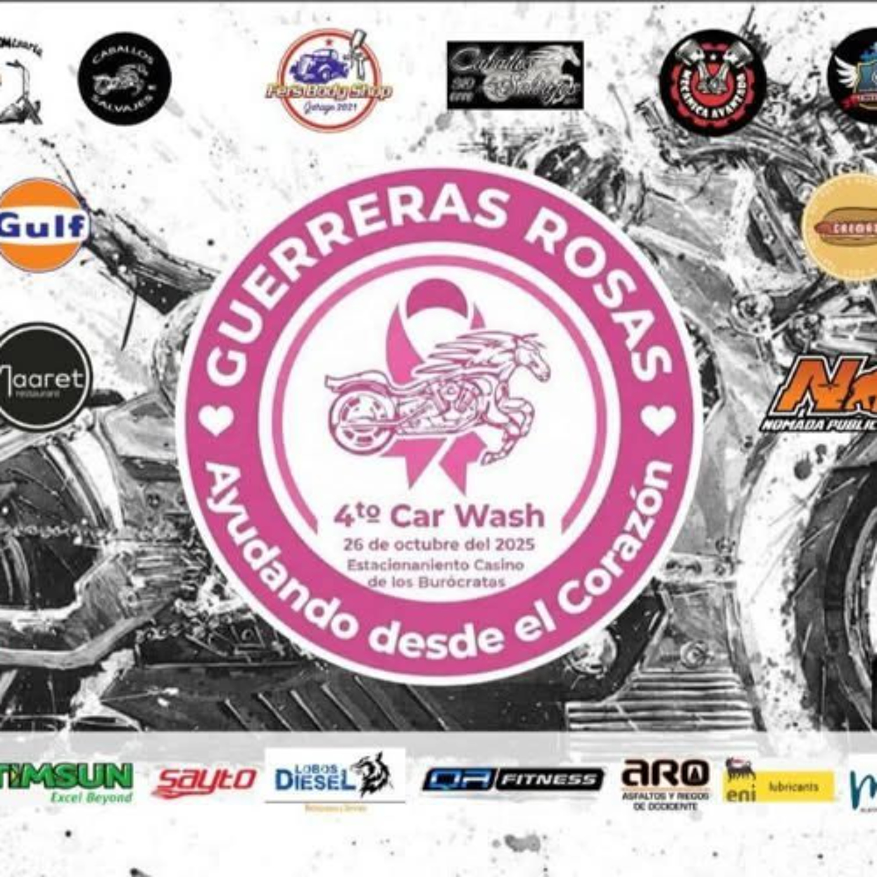 Invitan al 4.º #CarWash a beneficio de Guerreras Rosas: Caballos Salvajes Cap. Colima episode artwork