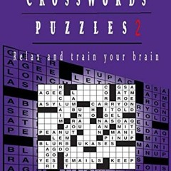Get PDF Crosswords Puzzles 2: Relax And Train Your Brain by  Mickael Sheiner