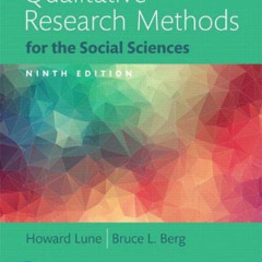 View PDF 📗 Qualitative Research Methods for the Social Sciences by  Howard Lune &  B