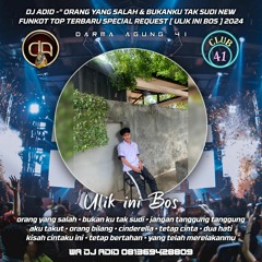 DJ ADID -''DIAMOND 41 X AKU TAKUT & ORANG YANG SALAH NEW ''FUNKOT ( ULIK INI BOS )2024
