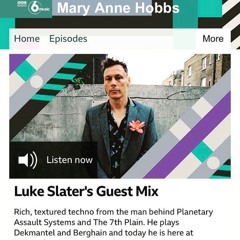 Luke Slater - Guest Mix - Mary Anne Hobbs - BBC 6 Music
