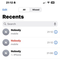 nobodys there