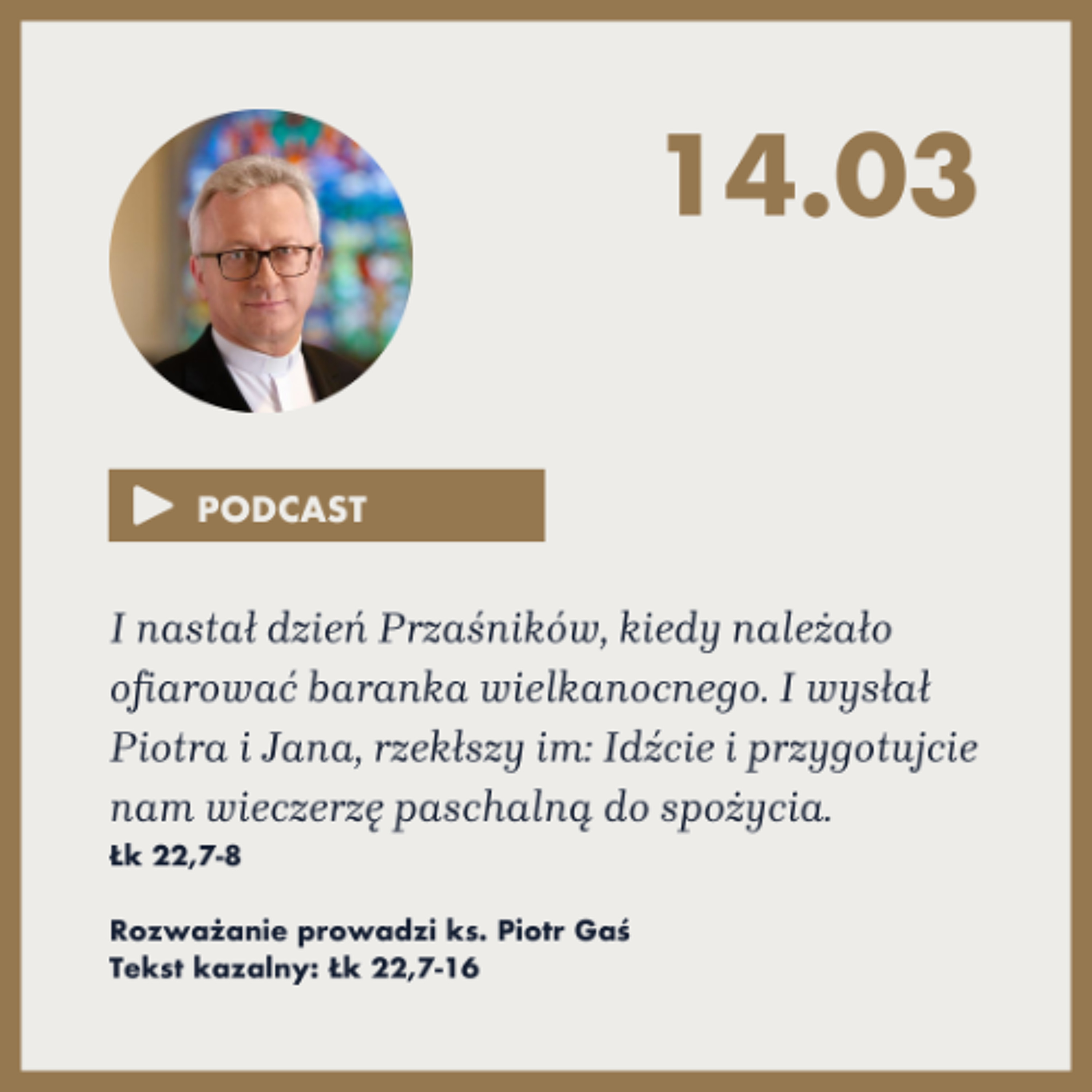 Rozważanie z nabożeństwa pasyjnego na 14 marca 2025 episode artwork