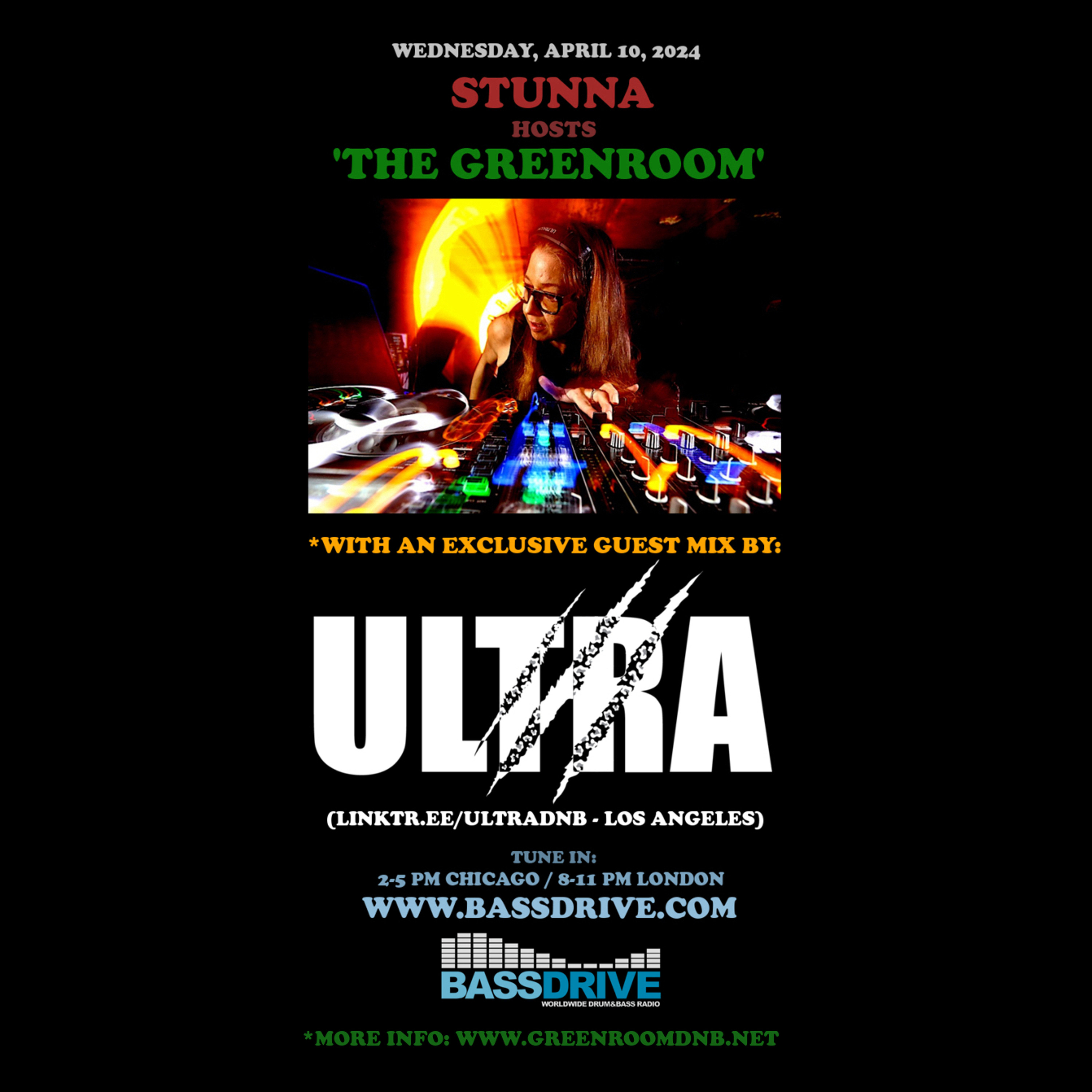 STUNNA Hosts THE GREENROOM with ULTRA Guest Mix April 10 2024 episode artwork