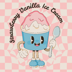 STRAWBERRY VANILLA ICE CREAM