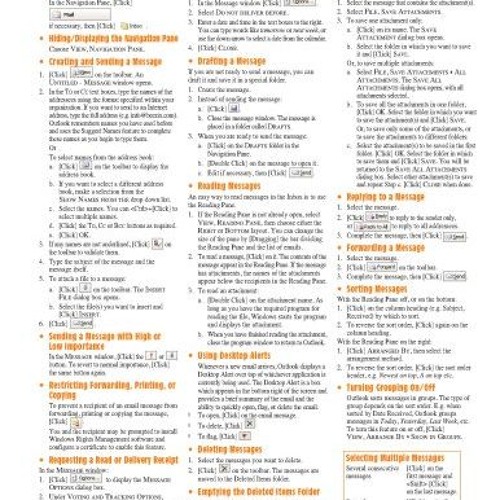 Stream [DOWNLOAD] Microsoft Outlook 2003 Mail Quick Reference Guide ...