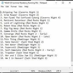 KGLW US Summer Residency Running Mix