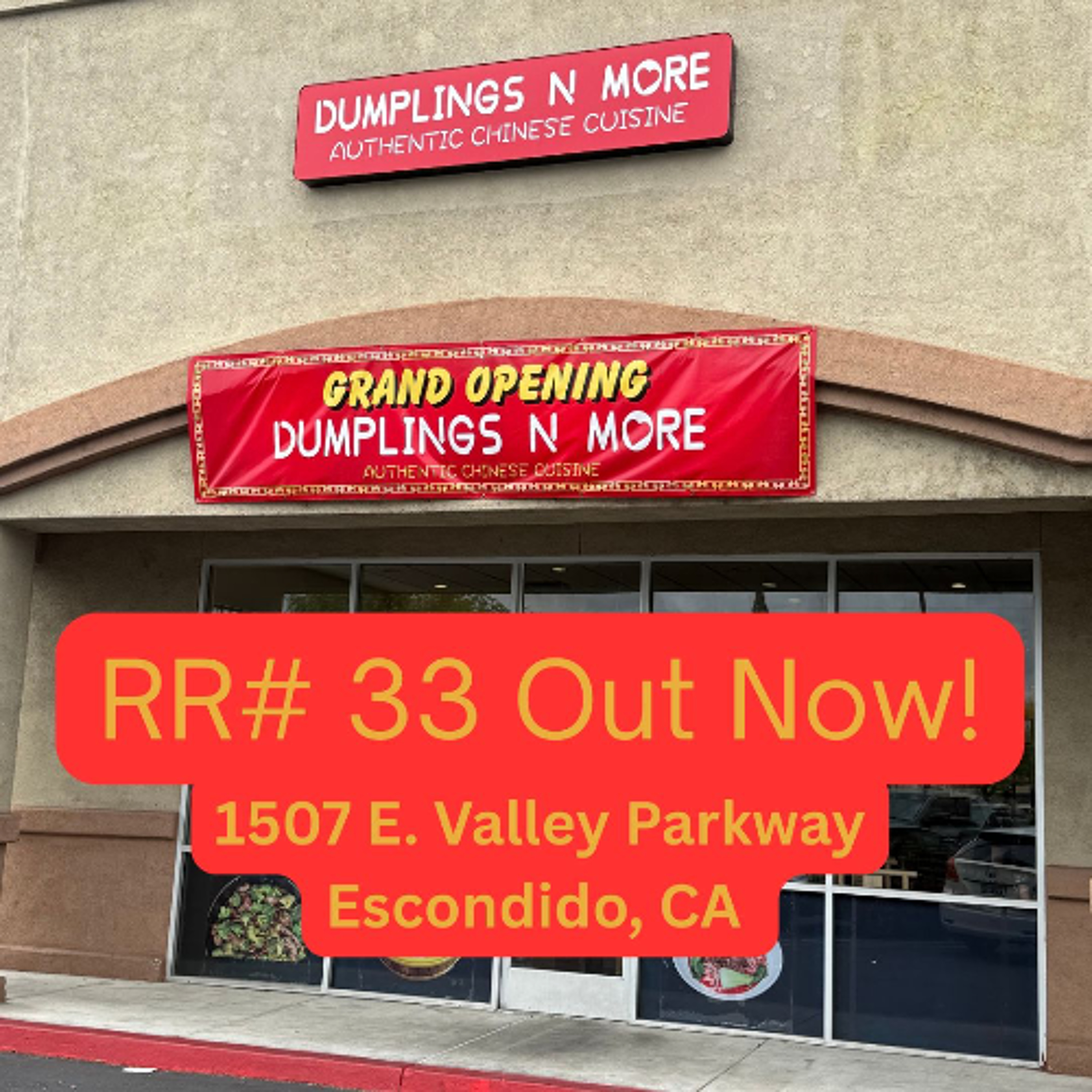 Restaurant Report #33  Dumplings N More - Escondido, CA