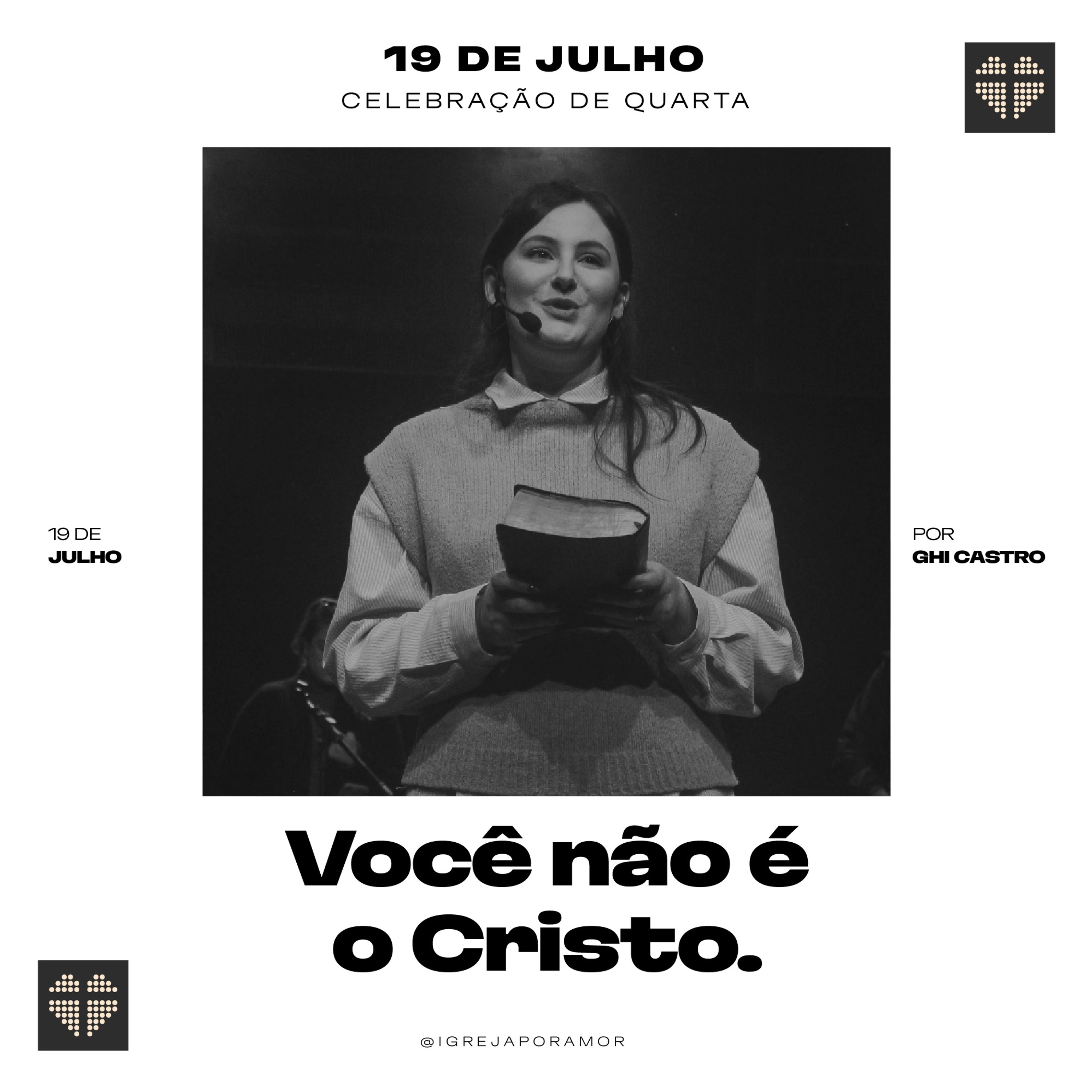 Você Não é o Cristo | Igreja Por Amor | Ghi Castro | 19 de Julho de 2023 episode artwork