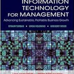 GET EBOOK 📌 Information Technology for Management: Advancing Sustainable, Profitable