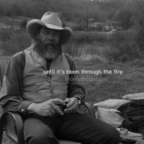 a blade does not become strong, until its been through the fire MOTIVATION