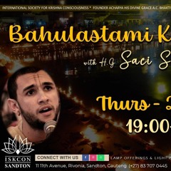 Saci Suta Kirtan ISKCON Sandton 24.10.2024