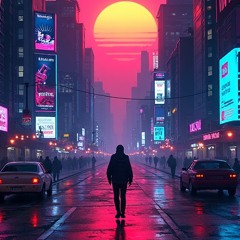 Neon Sundown Avenue