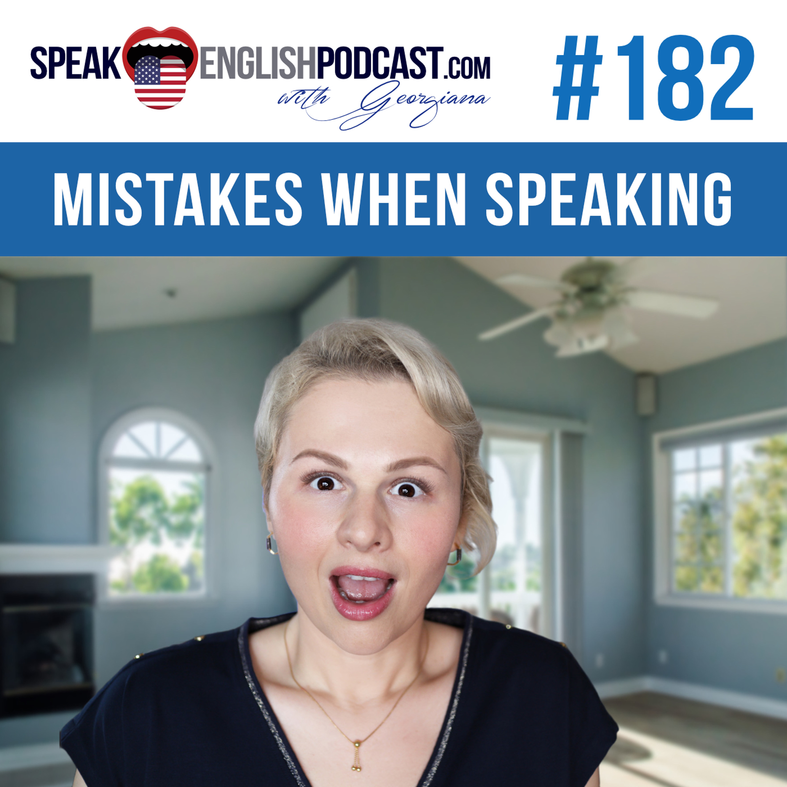 #182 Mistakes when speaking in English episode artwork