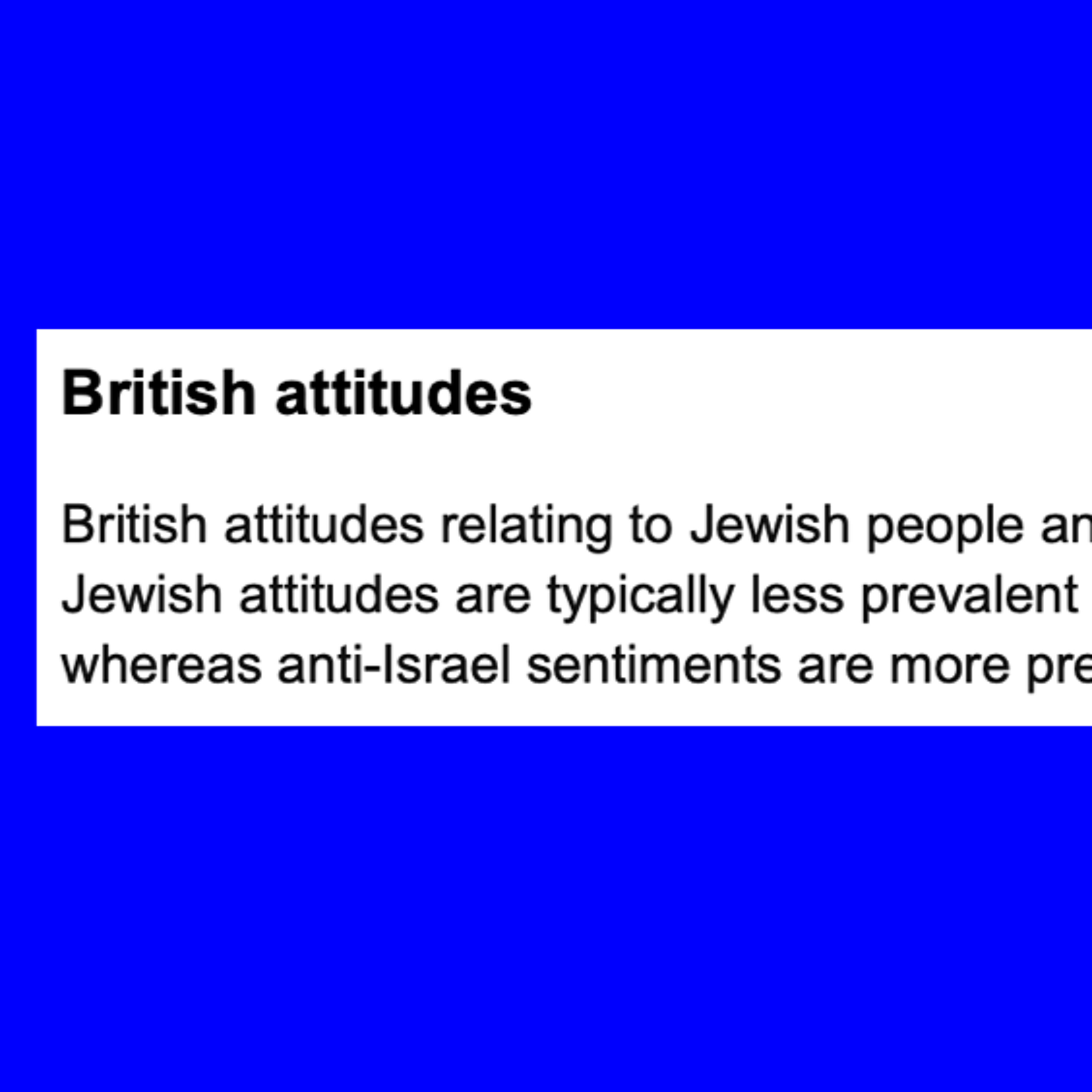 Bell Review Confirms Only Anti-Israel Attitudes Are Rising, Not Antisemitism