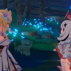 Lumine humming Ayaka’s theme(Genshin Impact)