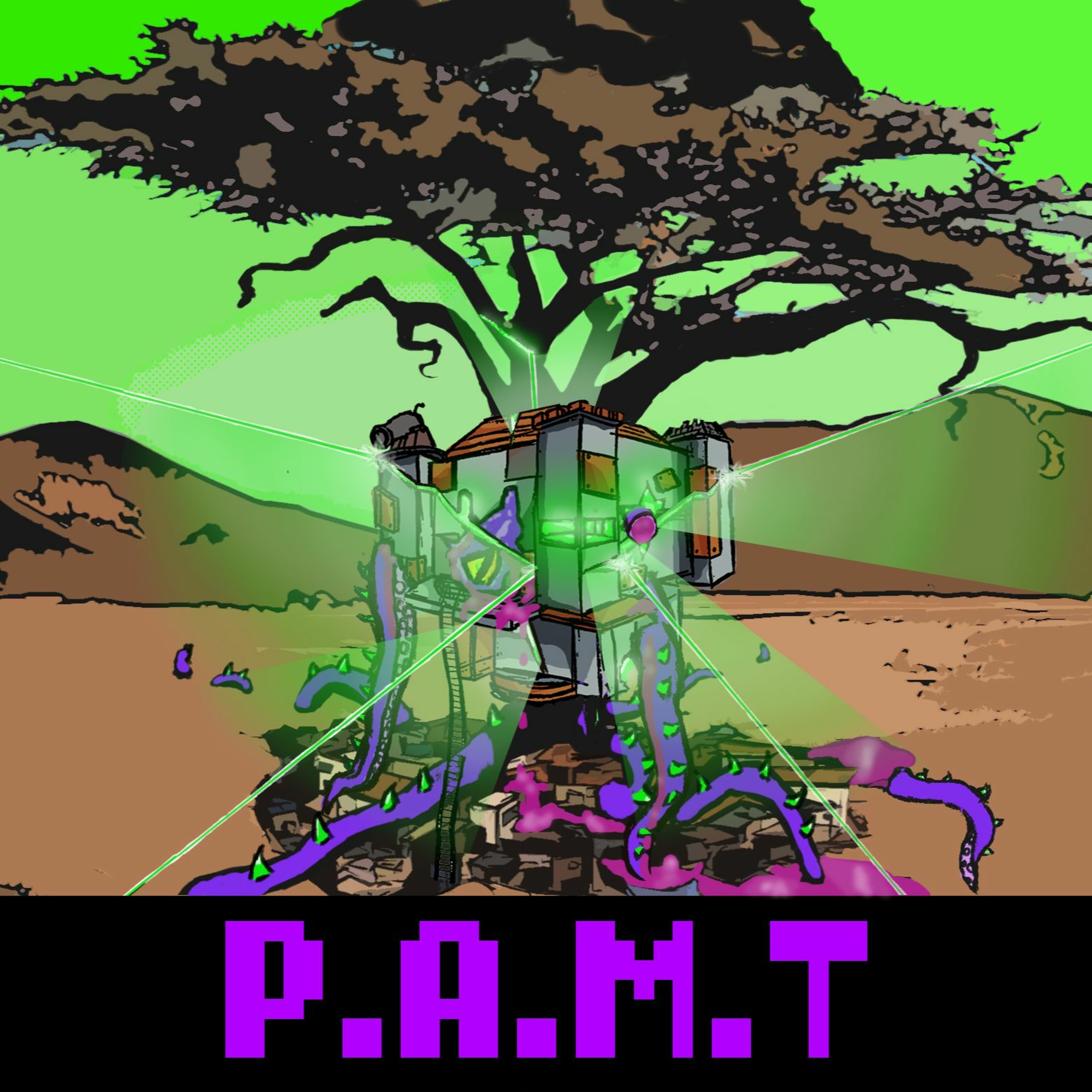 Post Apocalyptic Metal Treehouse