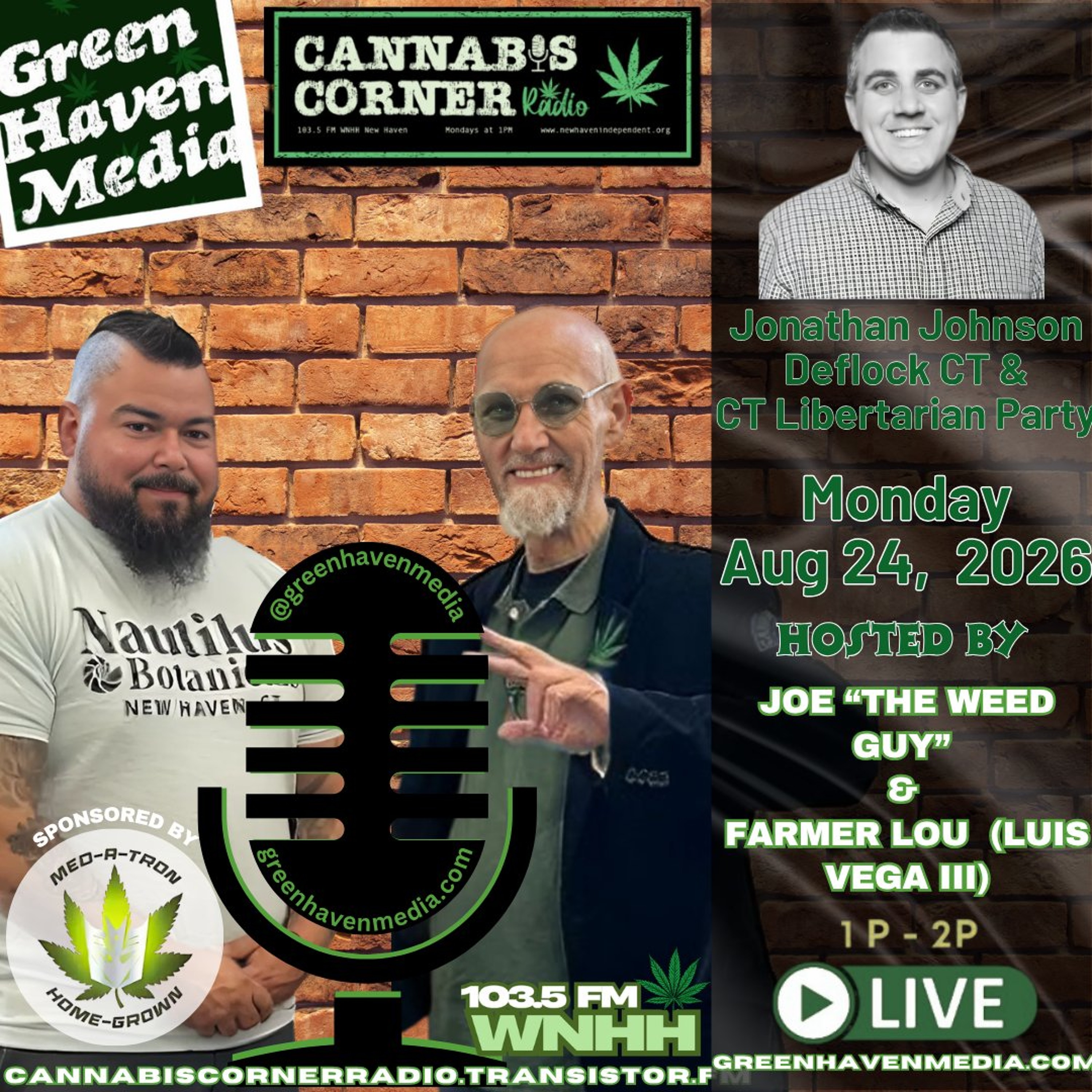 Cannabis Corner Radio: Jonathan Johnson, CT Libertarian Party (Deflock CT) episode artwork