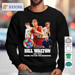 Original Rip Bill Walton 1952-2024 Thank You For The Memories Signature Shirt