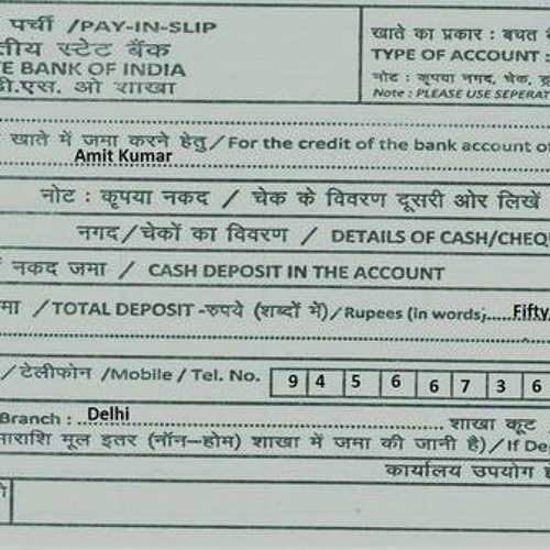 Stream Sbi Cheque Deposit Slip Pdf BEST Download by Dalton Dugas