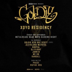 Randall and MC GQ at Goldie's XOYO residency, Metalheadz Blue Note Closing Night 2021