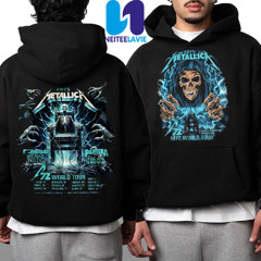 Metallica M72 World Tour North American 2025 With Ice Nine Kills Pantera Suicidal Tendencies Limp Bizkit City List Merchandise Two Sided Unisex Hoodie Shirt
