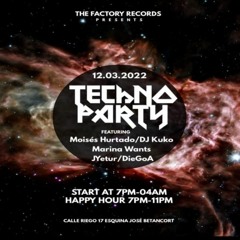 MARINA WANTS closing set at THE FACTORY RECORDS Techno Party [12/03/2022] [3-4 am]