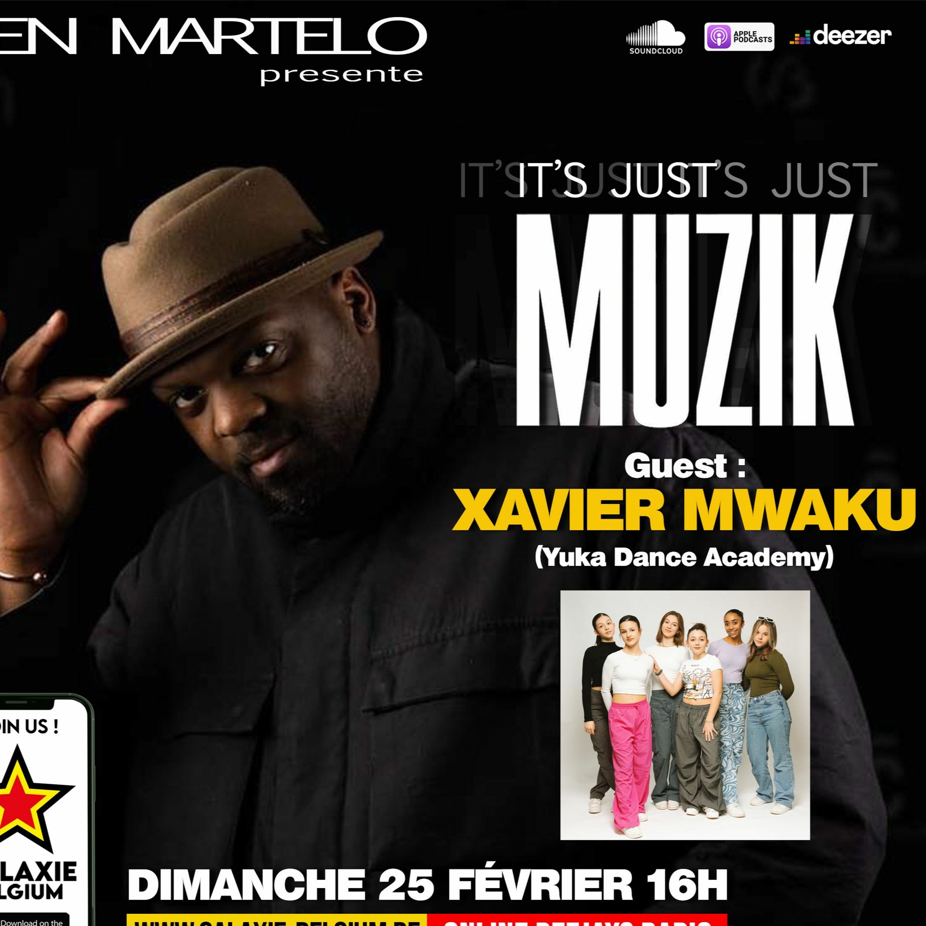 IT'S JUST MUZIK #60 with DEN MARTELO & XAVIER MWAKU [25.02.2023] episode artwork