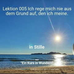 Lektion 005 Ich rege mich nie aus dem Grund auf, den ich meine.