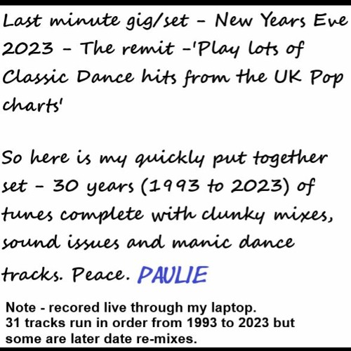 FunkyLastMinuteManicDanceGigNewYearsEveMix.12.23