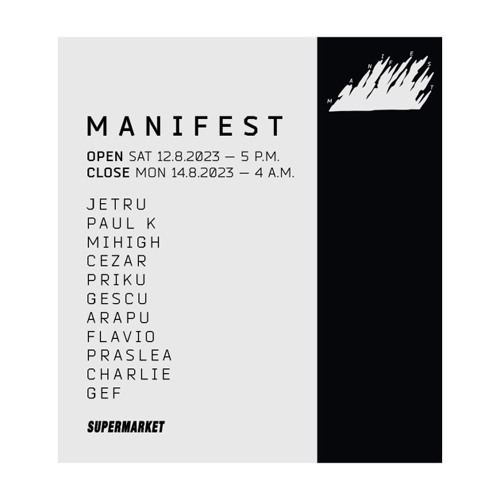 Priku @ Supermarket Club - Manifest (2023)