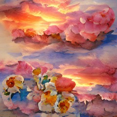 The clouds are beginning to clear, as the sun shines through!