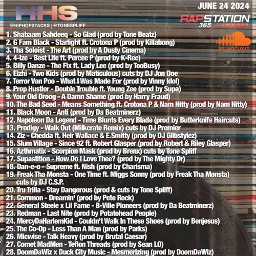 Hip Hop Stacks with Tone Spliff - 06/24/24