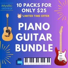 Mystic Alankar - Piano Guitar Bundle - 10 Packs for $25