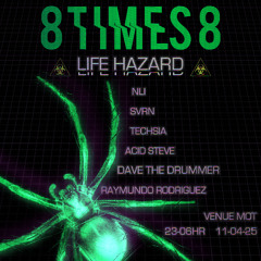 8TIMES8 PODCAST 025 - RAYMUNDO RODRIGUEZ - LIVE LIFE HAZARD SET