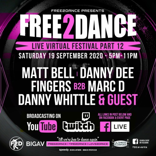 Free2Dance Live Stream Danny Dee 19-9-2020