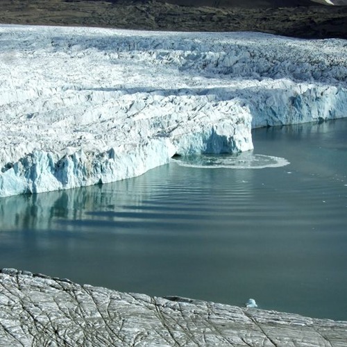 Iceberg Calving - Hansbreen Glacier