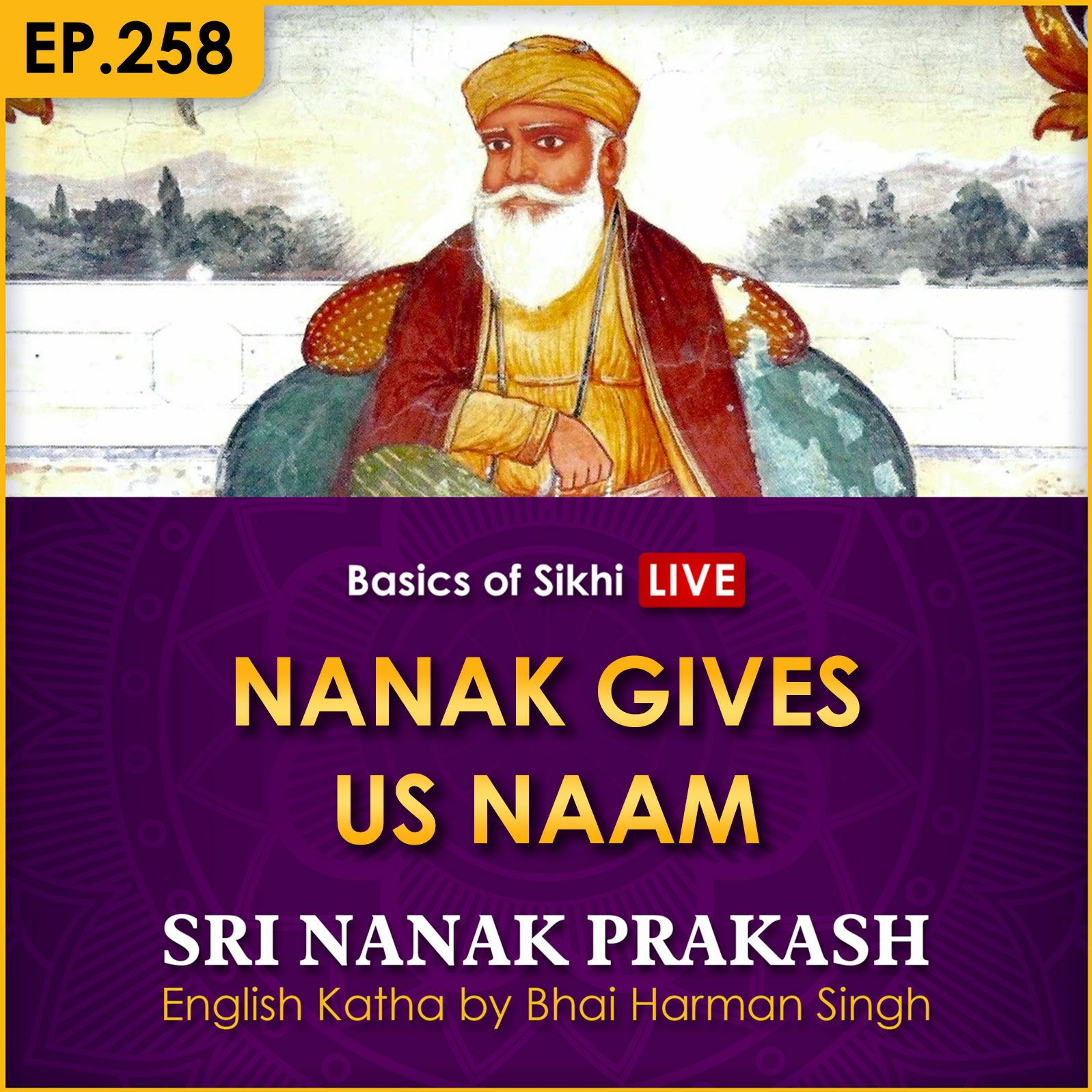 #258 Guru Nanak Gives Us Naam | Sri Nanak Prakash Katha | Bhai Harman Singh episode artwork